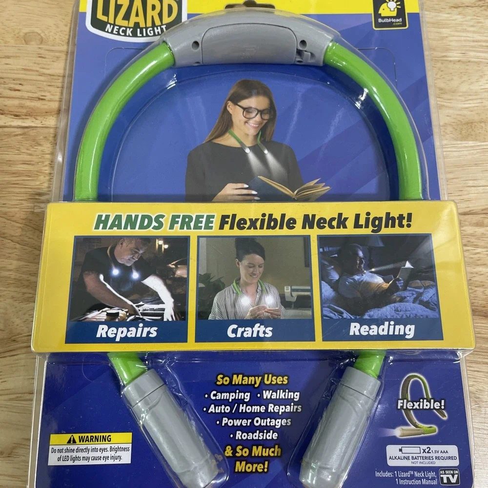 New 2022 BulbHead Lizard Neck Light Hand Free Flexible LED Work Light Seen On TV